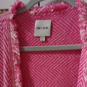 NIC+ZOE Pink Textured Jacket